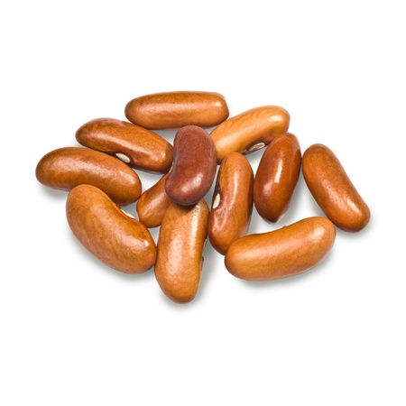 grain beans on white isolated