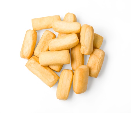 Bread sticks  isolated on white background
