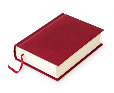 book red on white background 