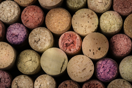 Wine corks background horizontal