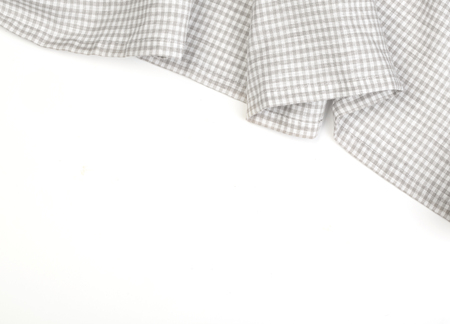 tablecloth on white background,crumpled fabric background