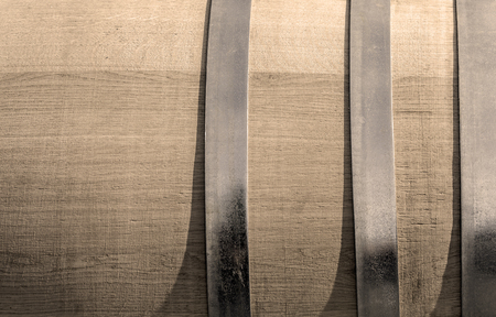 new Wooden Barrel in the background close upの写真素材