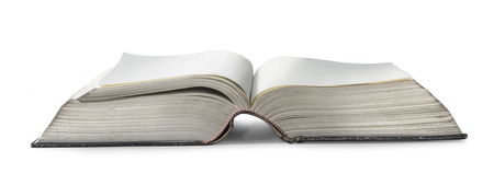 old book on white background isolatedの写真素材
