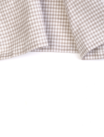 tablecloth on white background,crumpled fabric backgroundの写真素材