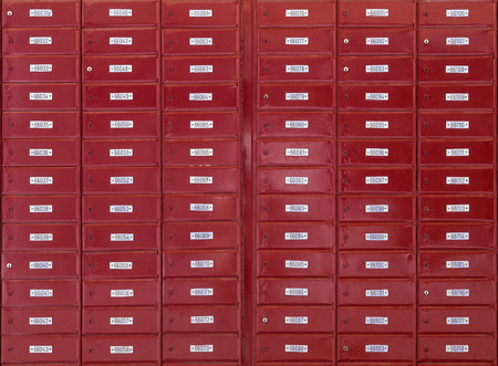 PO boxes at  Office abstract backgroundの写真素材