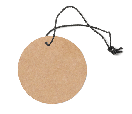 price tag on white backgroundの写真素材