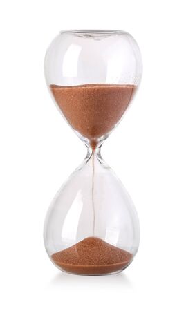 Hourglass isolated on white background