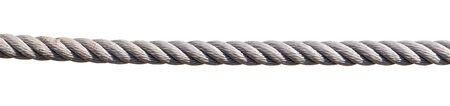 close up of a rope on white background