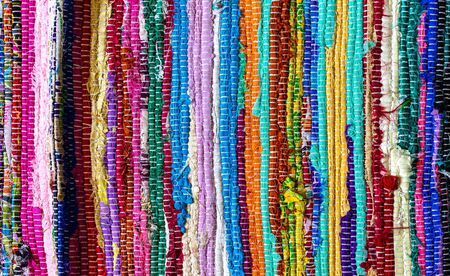 Woven fabrics of the handmade, many colors