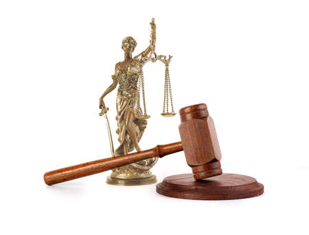 hammer or gavel, symbol photo of authority and decision-makingの写真素材