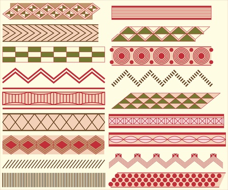 Prehistoric linear ornamentsのイラスト素材