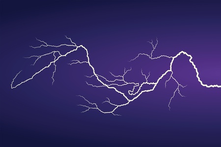 Horizontal vector lightningのイラスト素材