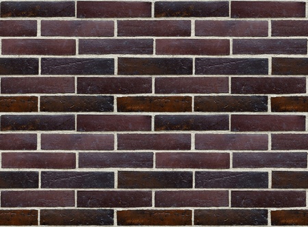 Wall of glazed bricks - precise seamless background の写真素材