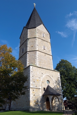 Medieval fortress churchの写真素材