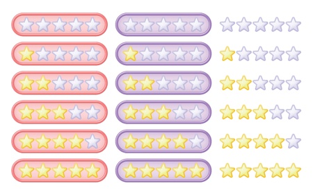 Rating starsのイラスト素材