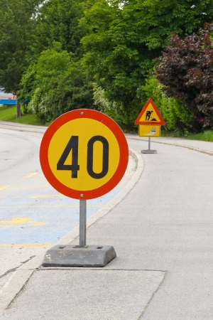Mobile traffic signsの写真素材