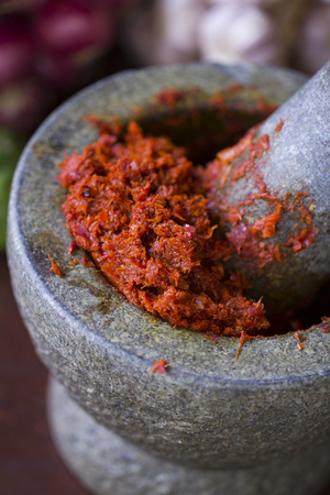 Chili paste in Thai cookingの写真素材