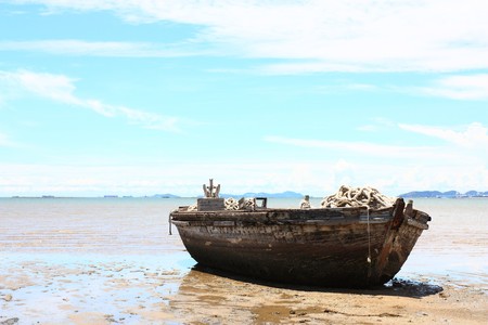 fishing boatの写真素材