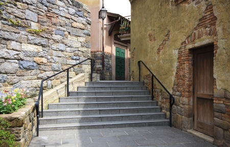 pathway at beautiful ancient cityの写真素材