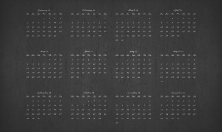 2014 calendar on blackboard for your plannerの写真素材