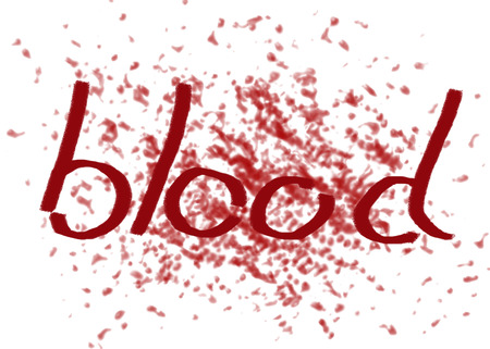 Blood alphabetの写真素材