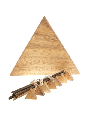 Pyramids and aromatic sticksの写真素材