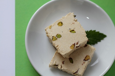 Halvah with pistachiosの写真素材