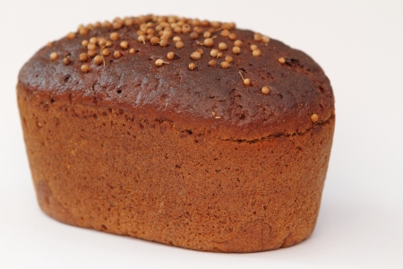 Rye bread with coriander seedsの写真素材