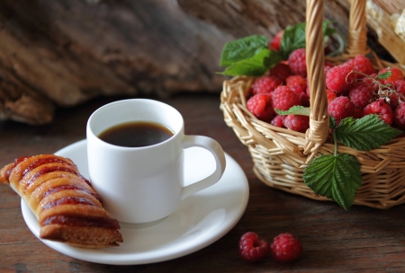 Strudel and coffeeの写真素材