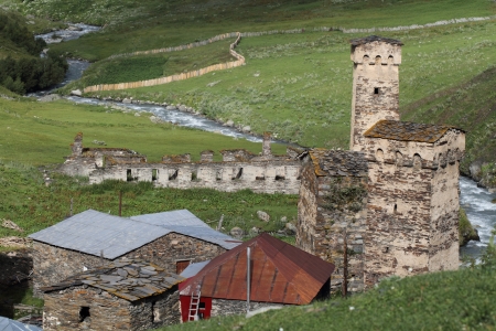 Svanetian towers, Georgia