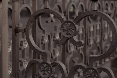 Grate of the bridgeの写真素材