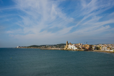 Coast of the Mediterranean Sea, Sitgesの写真素材