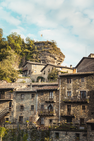 Rupit i Pruit - Medieval Catalan village in the subregion of the Collsacabra, Spainの写真素材