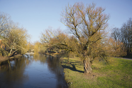 River Mukhavets in Brest Fortress, Belarus
