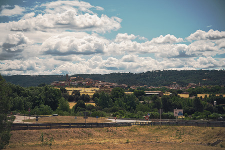 Summer landscape in Spainのeditorial素材