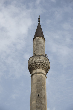 Minaret, Bakhchisaray Khan's Palace, Crimeaのeditorial素材