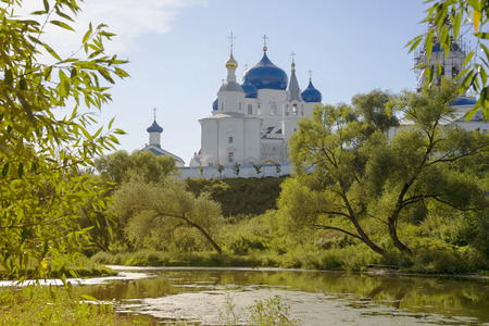 Orthodoxy monastery at Bogolyubovo (Russia) in summer day