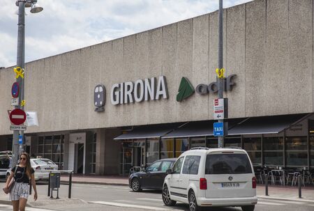 GIRONA, CATALONIA / SPAIN - JUNE 15, 2018: Girona Train Stationのeditorial素材