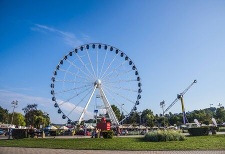 GDYNIA, POMERANIAN VOIVODESHIP / POLAND - JULY 27, 2018: Kosciuszko Square in Gdyniaのeditorial素材
