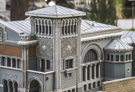 BAKHCHISARAY / CRIMEA - NOVEMBER 04, 2017: "Crimea in miniature on the palm" - Bakhchisaray miniature parkのeditorial素材