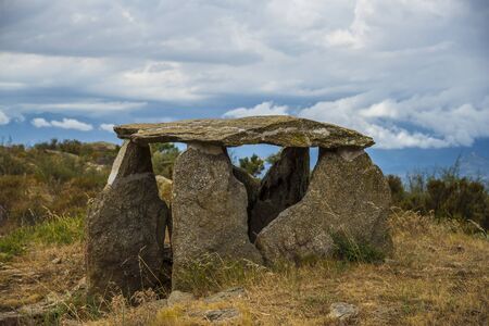 Dolmen Vinyes Mortes in Girona, Spainの写真素材
