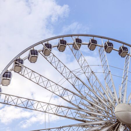 GDANSK / POLAND - 28 JULY, 2018: Ferris wheel in Gdansk old town