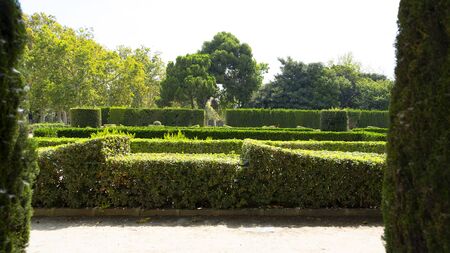 Jardines de Viveros (Jardines del real) - City park of Valencia, Spainの写真素材