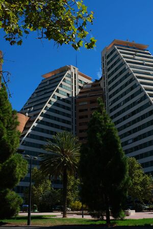 View of the city Valencia in summer dayの写真素材