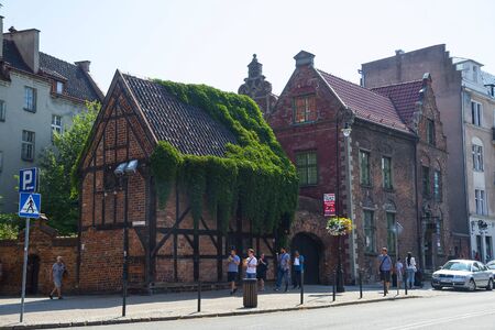 GDAÅƒSK / POLAND - 28 JULY, 2018: Old town of Gdansk in summer day