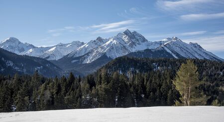 Beautiful winter landscape. Arkhyz, Karachay-Cherkessia