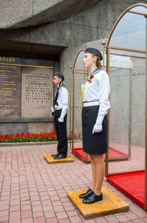 SEVASTOPOL / CRIMEA - MAY 09, 2017: Celebrating Victory Day in Sevastopolのeditorial素材