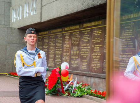 SEVASTOPOL / CRIMEA - MAY 09, 2017: Celebrating Victory Day in Sevastopolのeditorial素材