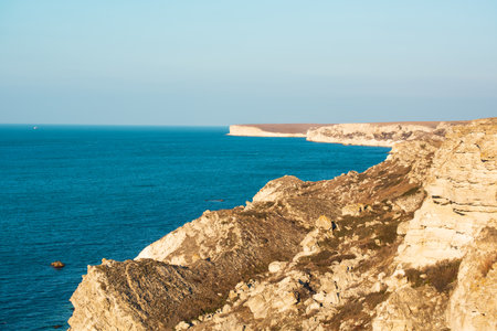 Picturesque sea landscape. Black sea, Crimeaの写真素材