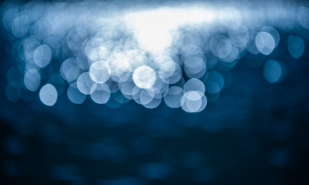 Bokeh background. Abstract bokeh blurred light. Space for holiday textの写真素材